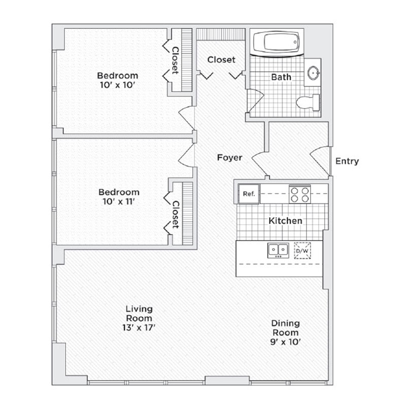 central high stephenson mills apartments floor plan B